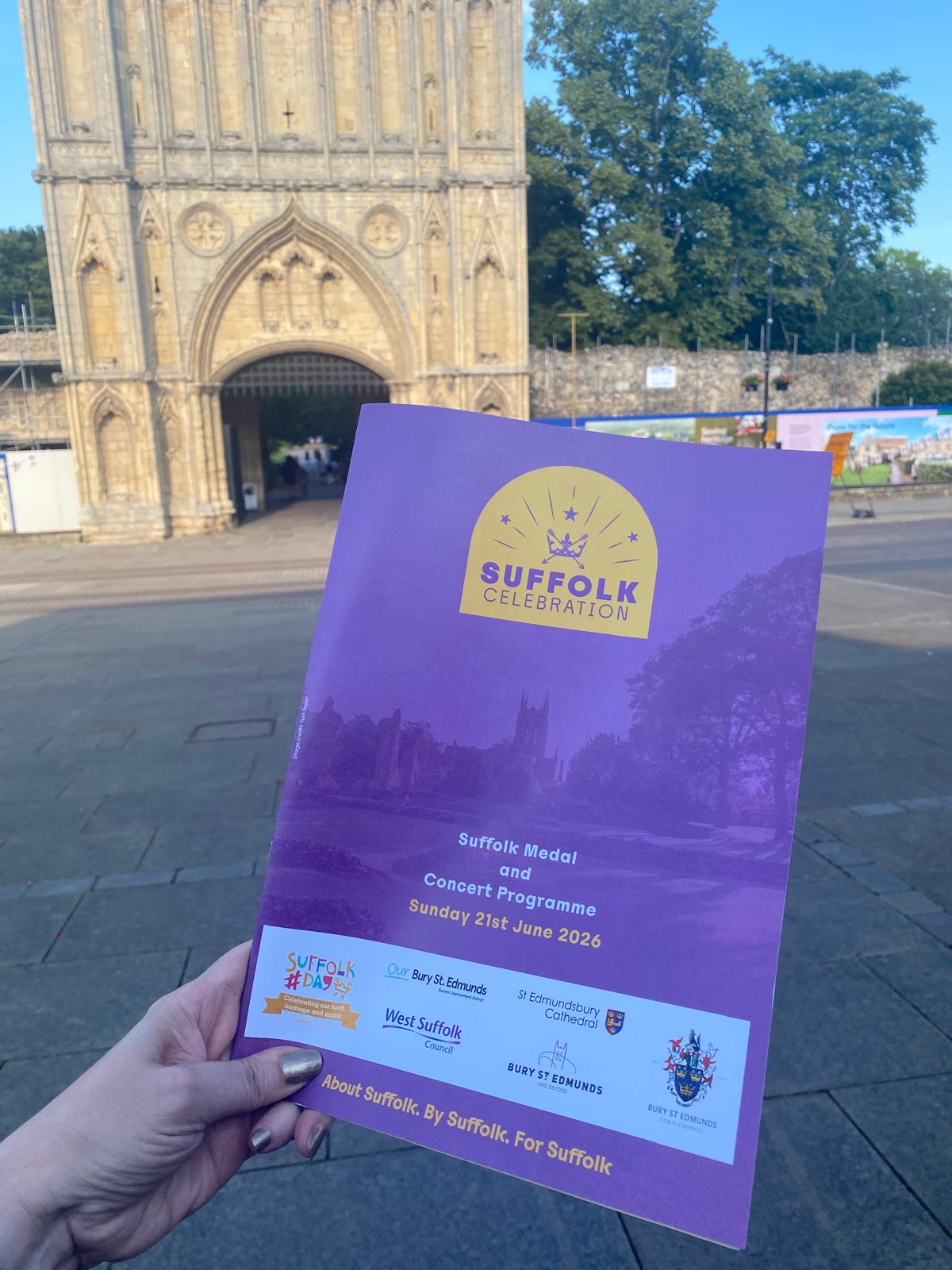 The front cover of an event programme 